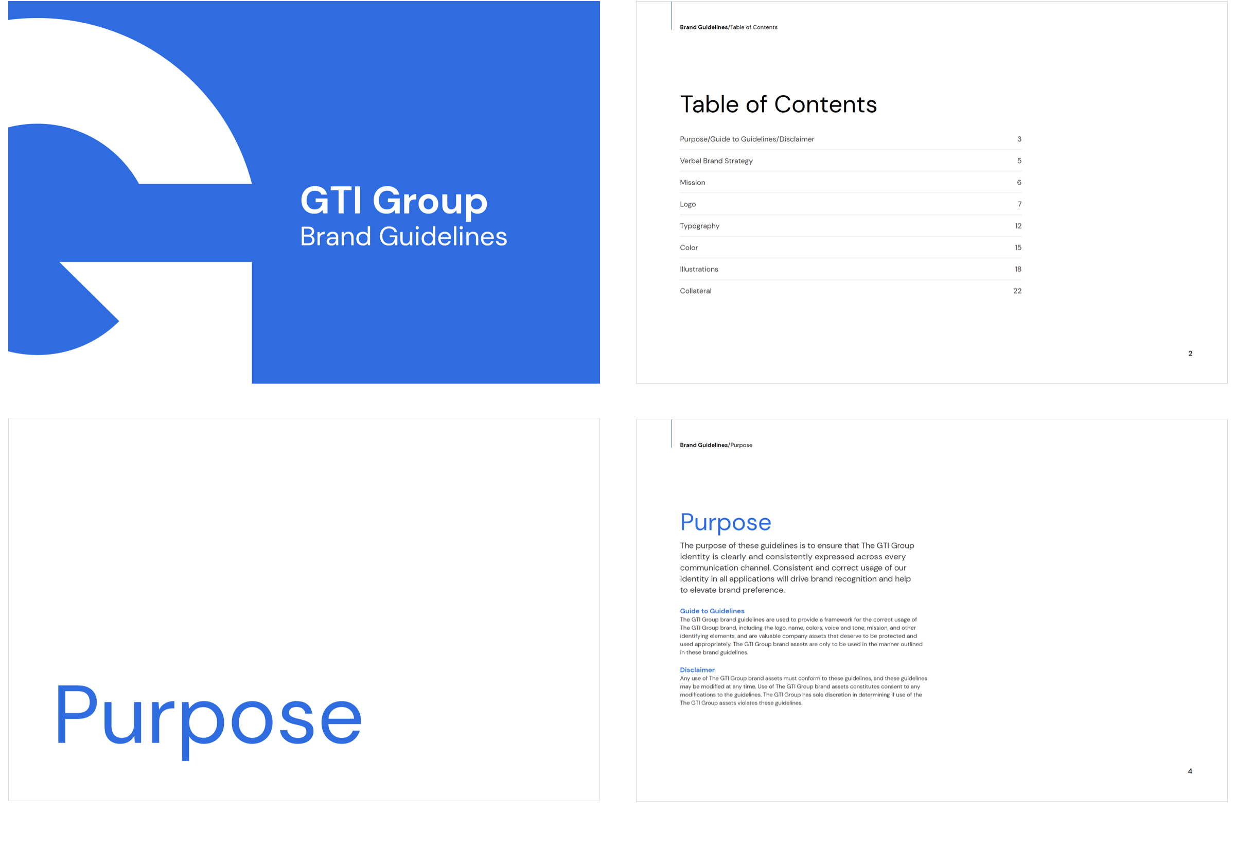 GTI Group visual identity applications